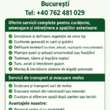 Servicii profesionale de intretinere spatii verzi + transport moloz